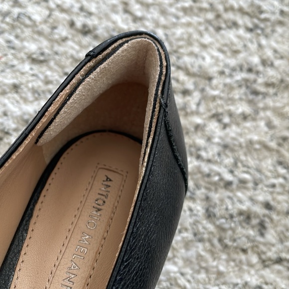 Antonio Melani Black Leather Sole Shoes - Gently Used - Picture 7 of 10